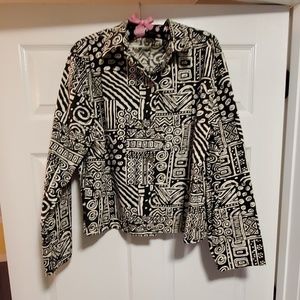 Black and white jacket